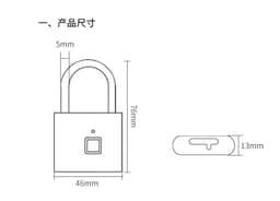 image-Smart Fingerprint Padlock Outdoor Waterproof Antirust Padlock Smart Electronic Padlock Head Door Anti-theft Combination Lock Cabinet