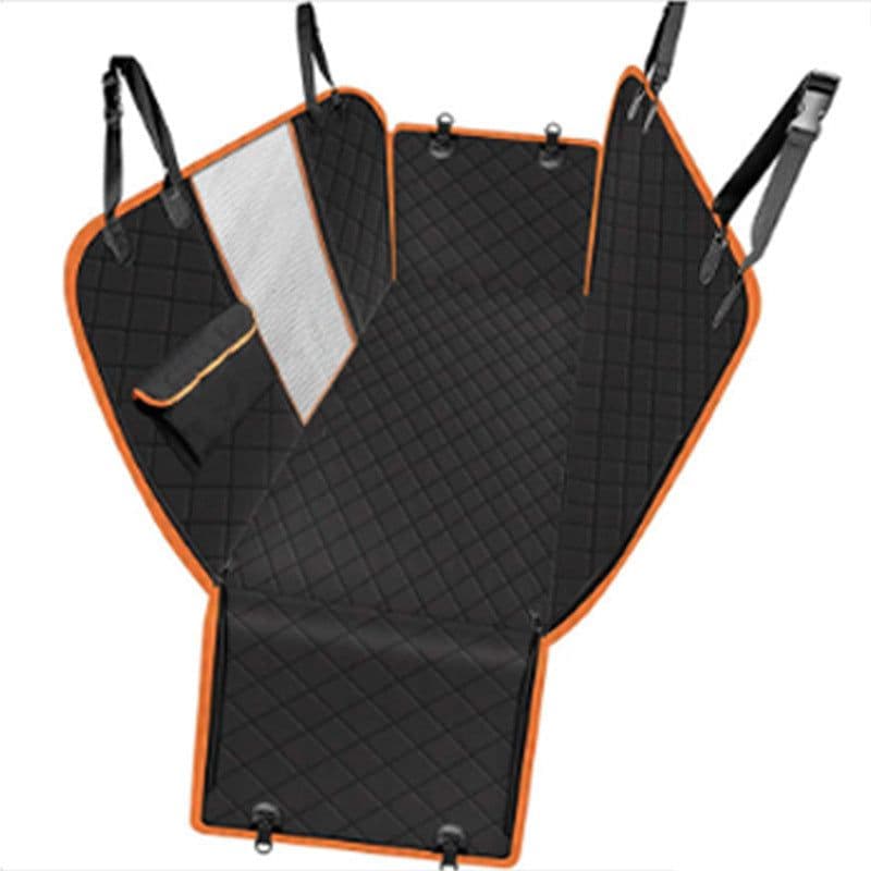 image-Xin Card Pet Car Seat Mat - Orange Waterproof Dog