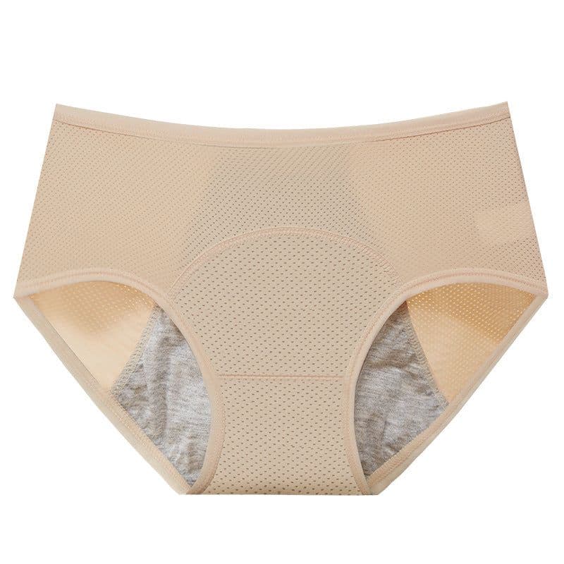 image-Women's High Waist Period Panties 8XL Nylon Black