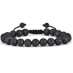 image-Cross-border Hot Selling Men's Bracelet Natural Tiger's Eye Braided Bracelet Essential Oil Aromatherapy Beads Amazon Hot Sale