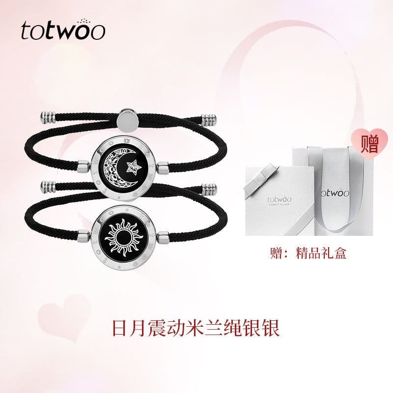 image-totwoo Smart Couple Bracelets - Sun Moon Titanium Steel