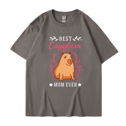 image-Cross-border independent station new summer cartoon cute Harajuku style printed cotton short-sleeved men's and women's T-shirt tops