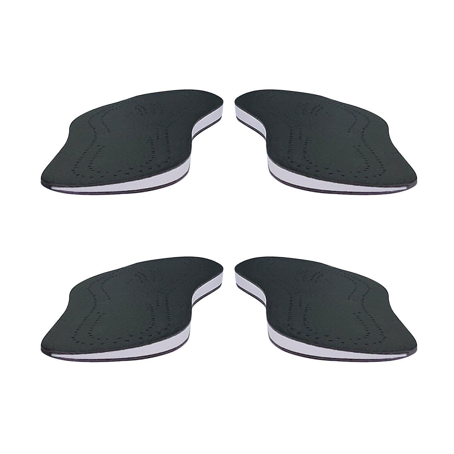 image-Orthopedic Leather Insoles - White Unisex Leg Correction