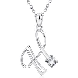 image-Baoshina Alphabet Diamond Pendant Necklace 26 Letters Jewelry Crossborder Supply