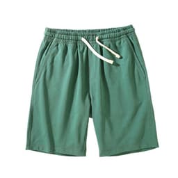 image-Heavyweight Cotton Shorts - Green 3XL Loose Casual Japanese Design
