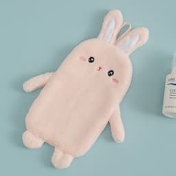 image-Cute Rabbit Hand Towel - Blue 25x35cm Coral Fleece