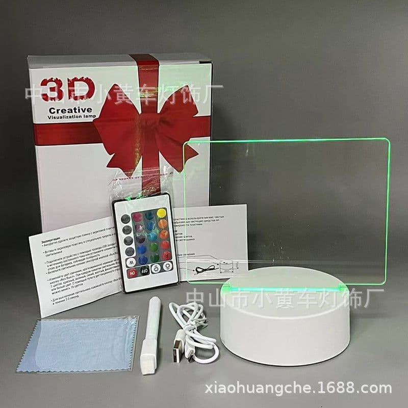 image-16-Color Remote USB 3D Night Light Erasable Graffiti Board Lamp 12*15