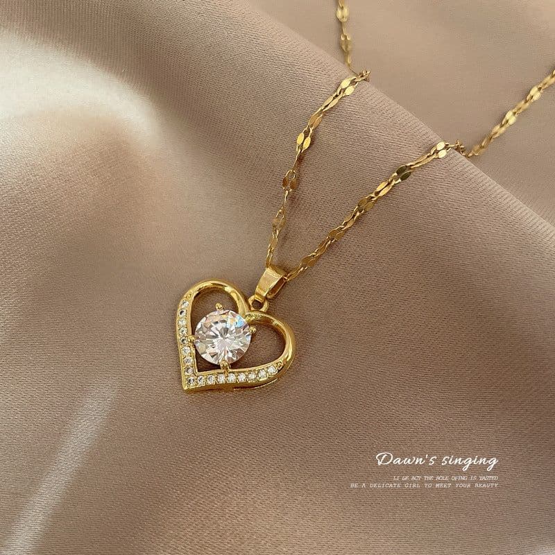 image-Li Ge Titanium Steel Necklace - Geometric Star