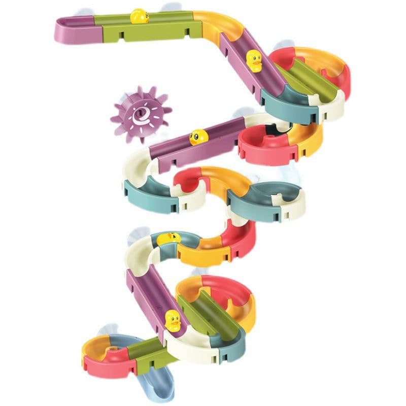 image-Children's Sliding Puzzle Toy - Large Building Block Wall Slide
