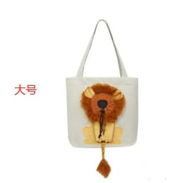 image-Canvas Pet Tote Bag - Light Green Animal Print