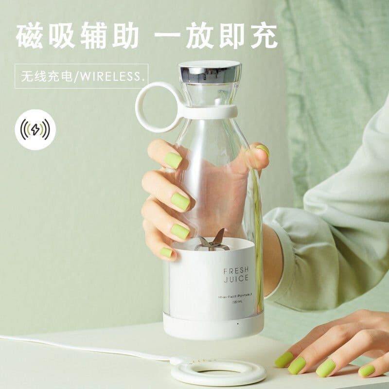 image-Portable Electric Juicer Cup - Youth Pink 400mL
