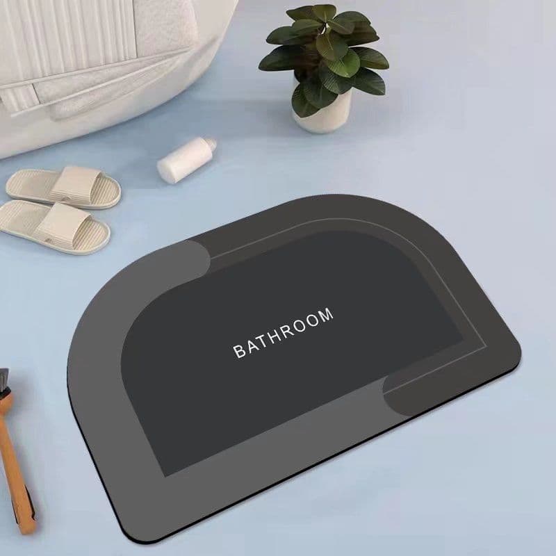 image-Shenghui Diatom Mud Bath Mat - Army-Black, Quick Dry, Easy Care