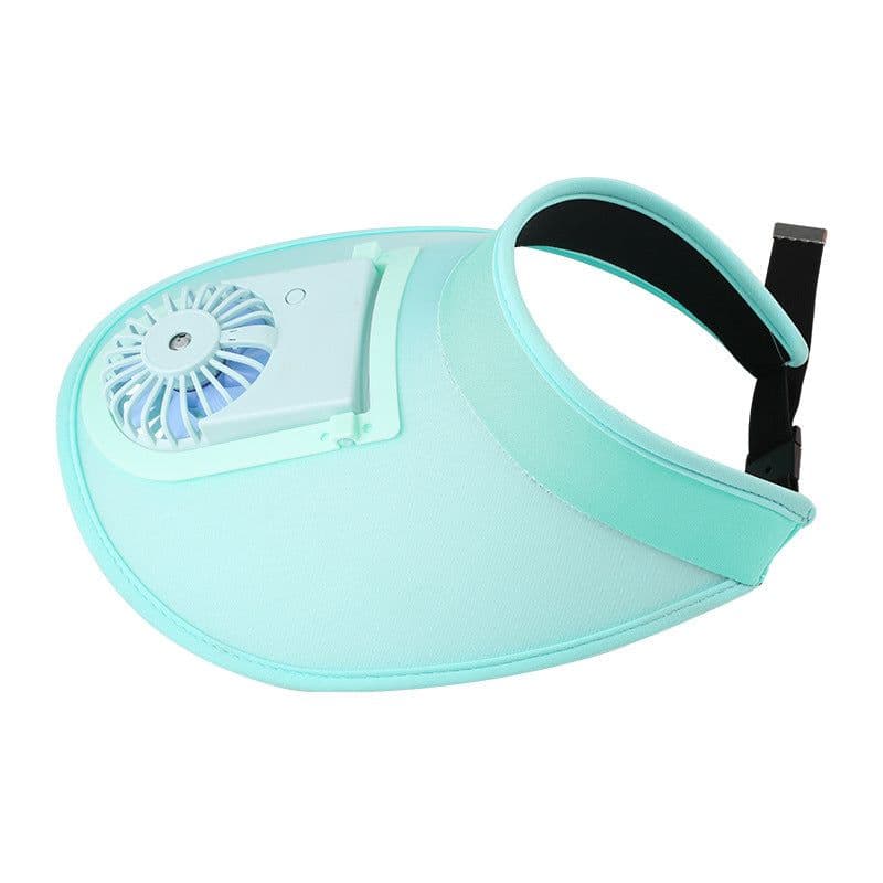 image-Men's Solar Fan Hat with Logo