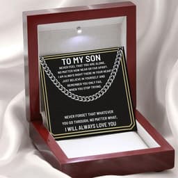 image-Cuban Link Copper Necklace - Women's Cross Chain