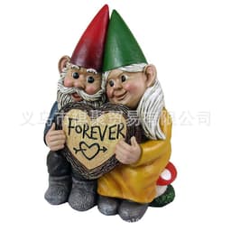 image-Cross-border foreign trade models dwarf resin ornaments home garden ornaments couples lovers love crafts decoration