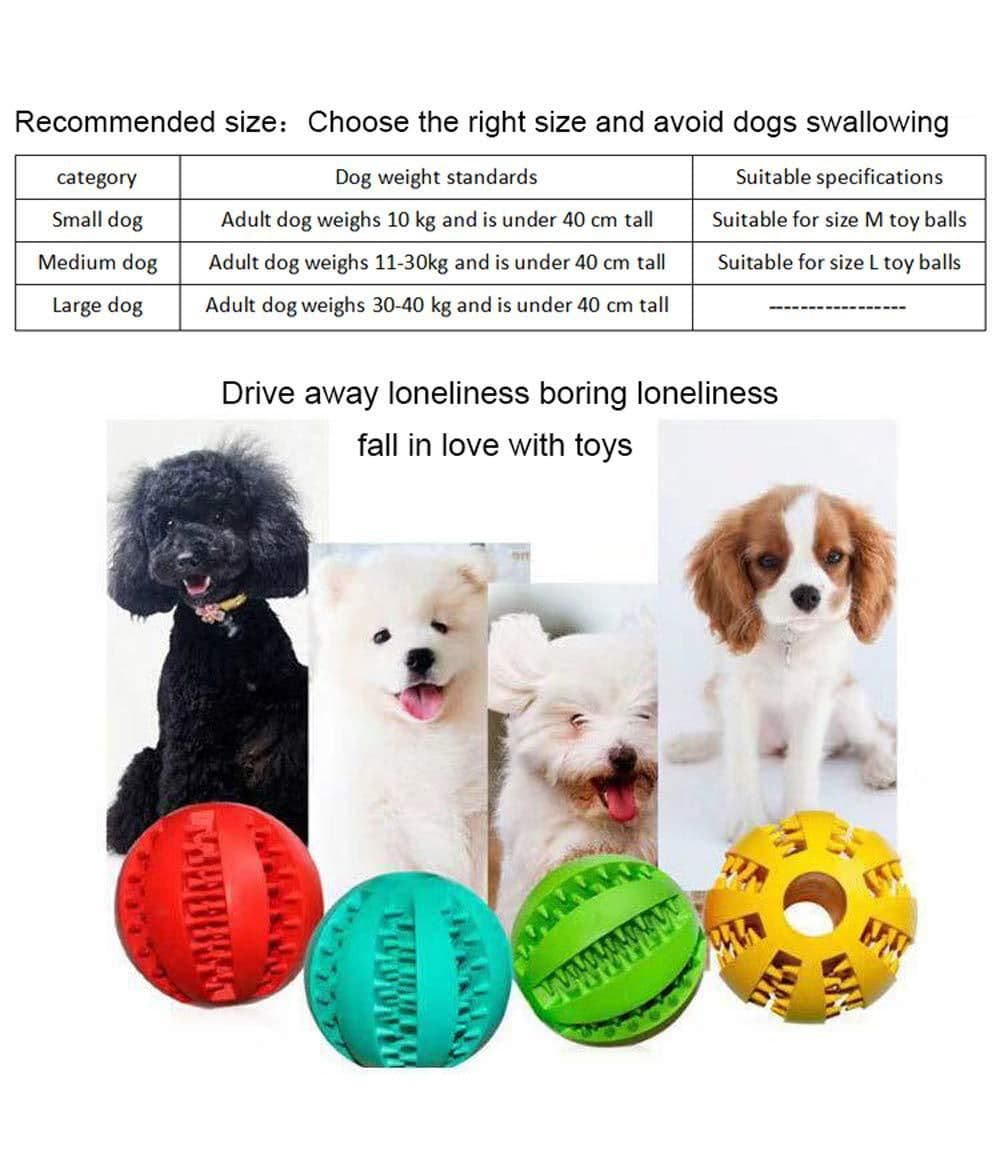 image-Dog Chew Toy Ball - Rubber 11.5cm Glitter