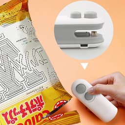 image-Mini Portable Household Sealing Machine - White USB