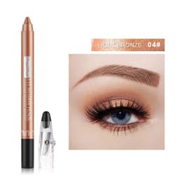 image-Cross-border eyeshadow pen, eyeliner, eyeshadow stick, eyeshadow silkworm pen, pearlescent eyeshadow pen with pencil sharpener, foaming pen