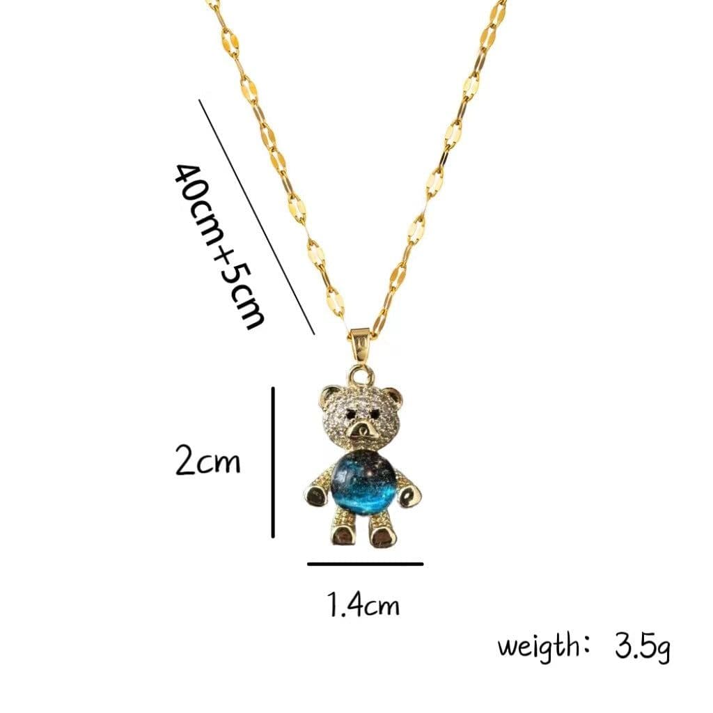image-Titanium Steel Diamond Necklace - Women's Clavicle Chain