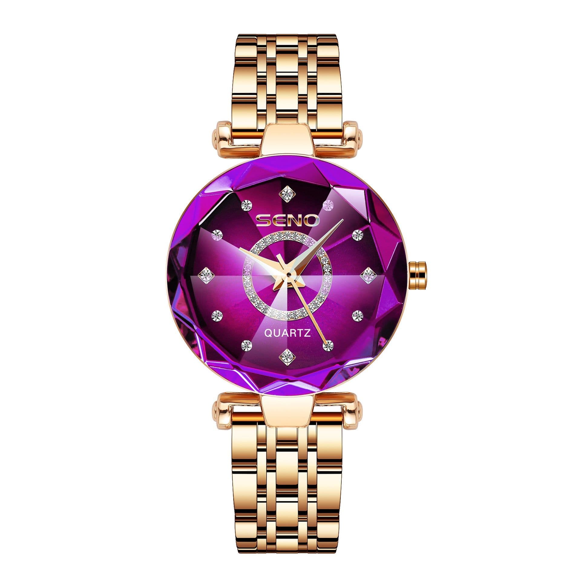image-SENO Women's Watch - Purple 26mm Stainless Steel