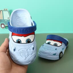 image-Crocs Boys' Cartoon Slippers - Summer Anti-Slip Sandals 1-3 Years
