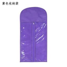 image-Sri Thai Wig Storage Bag - Purple 29x60cm