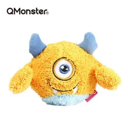 image-Qmonster dog toy beautiful plush Q Baolong egg sound thorn ball bite wear cute plush puppy pet ball
