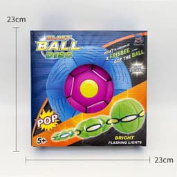 image-UFO Decompression Vent Ball Toy - Flashing Interactive Ball 22cm