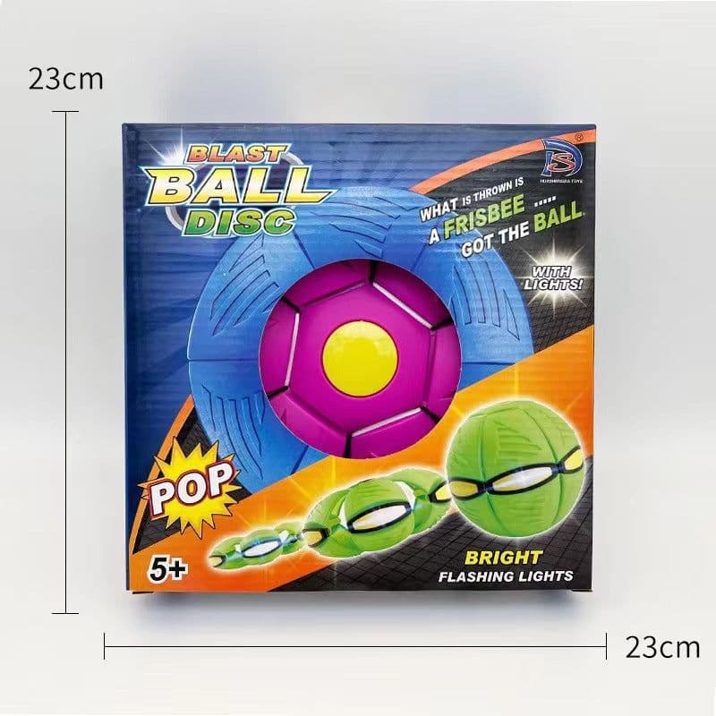 image-UFO Decompression Vent Ball Toy - Flashing Interactive Ball 22cm