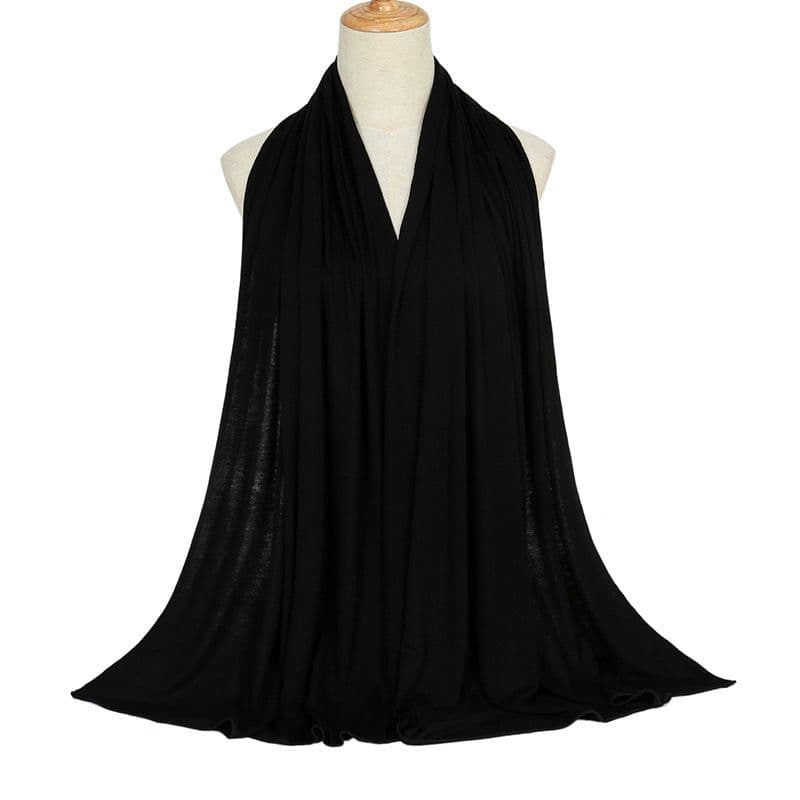 image-Modal Cotton Scarf - Long Soft Casual Solid Color