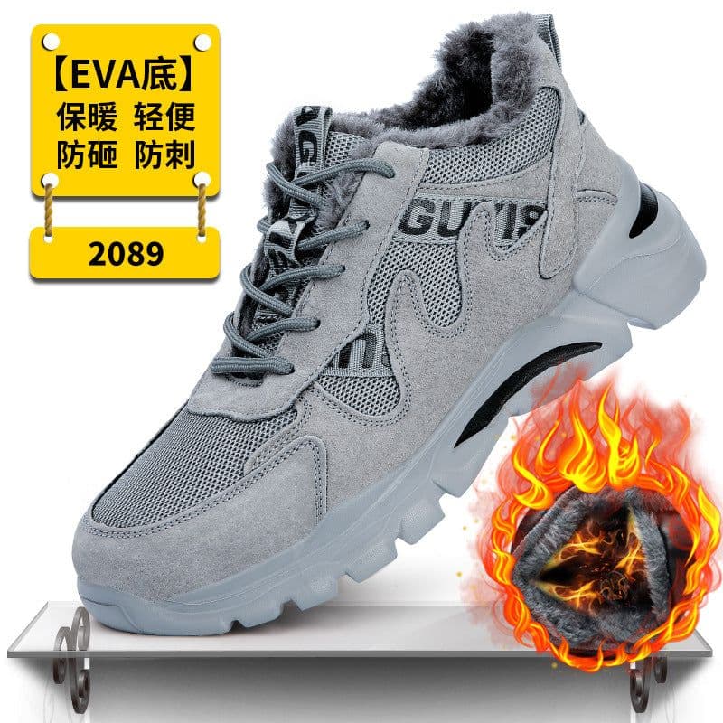 image-New labor insurance shoes, men's anti-smashing and anti-piercing steel-toed shoes