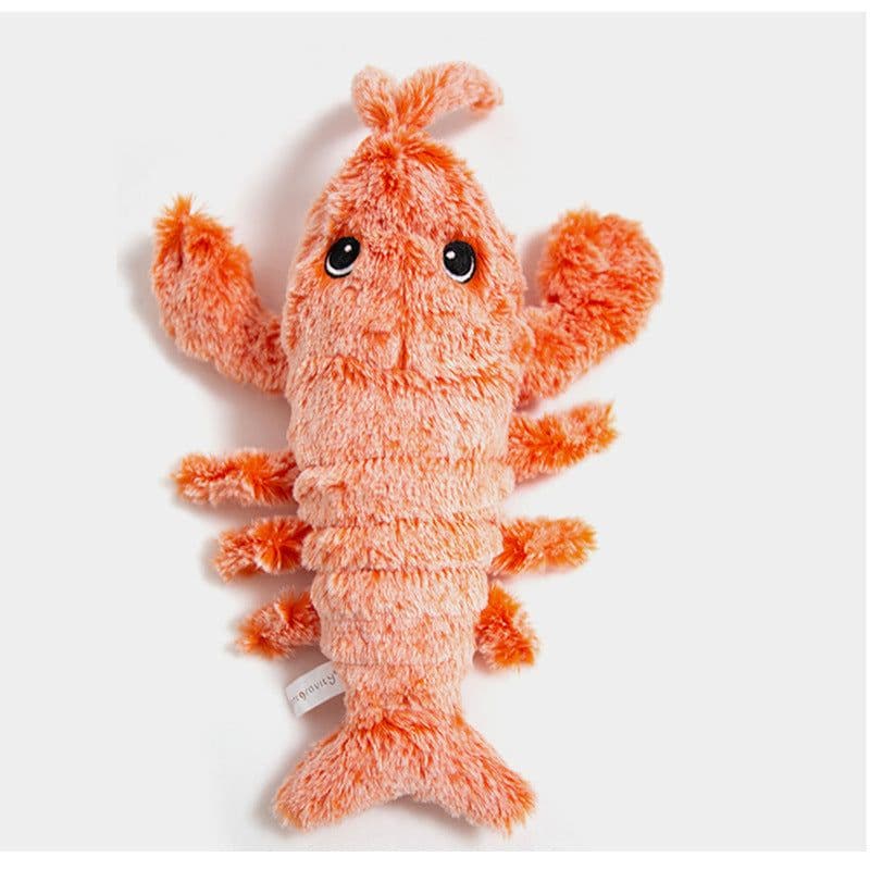 image-Jumping Shrimp Cat Toy - Electric Catnip Plush