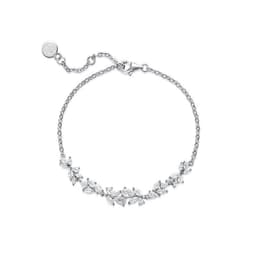 image-Heartfelt Wisteria Flower Diamond Bracelet - Luxury 2023 Gift for Women