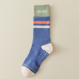 image-Women's Yoga Socks - Purple Cotton Mid-Tube Non-Slip