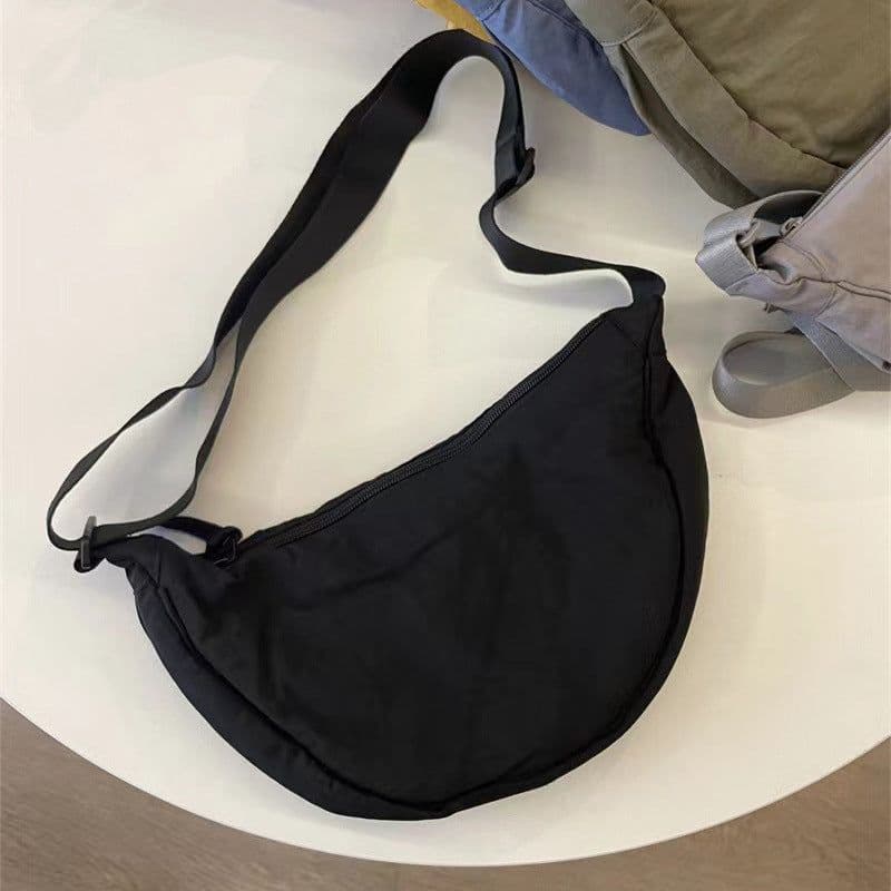 image-Nylon Crossbody Bag Dumpling - Lemon Yellow