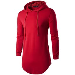 image-Mens Royal Blue Long Sleeve T Shirt Hooded Sweatshirt 2XL
