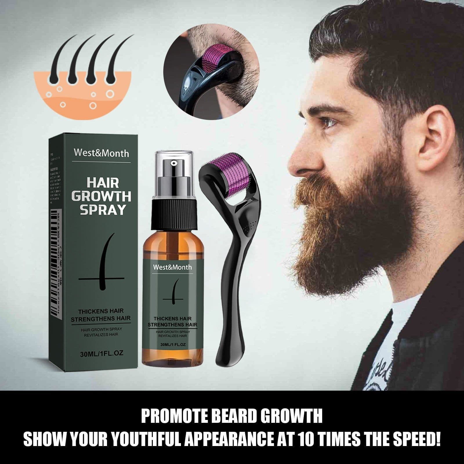 image-West&Month Beard Growth Spray Set 30ml