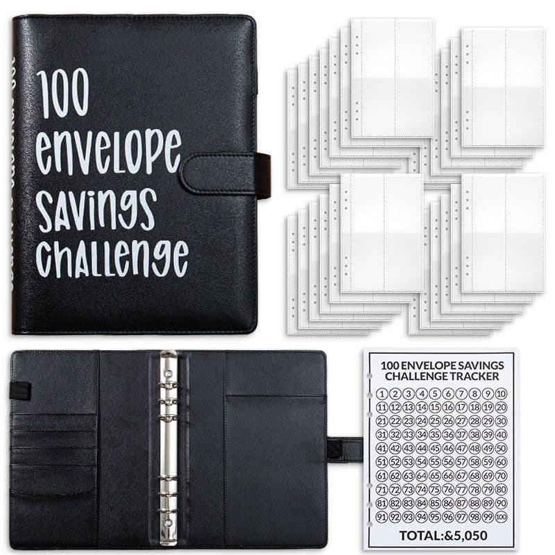 image-100 Days Saving Money Notebook - A5 Pink
