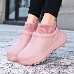 image-Men's Waterproof Kitchen Shoes, Non-Slip Rain Boots, EVA Foam Sole, Size 44-45