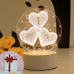 image-Christmas 3D Night Light Table Lamp, Kids' Gift, Modern, USB, 135x210mm