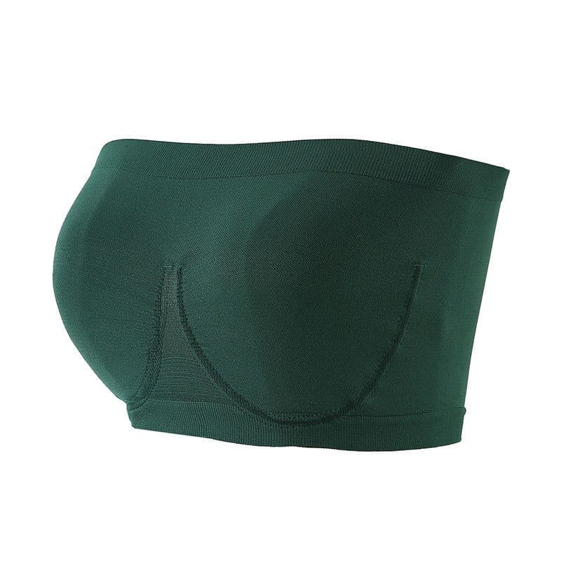image-Seamless Strapless Bandeau Bra - Mocha XXXL Plus Size