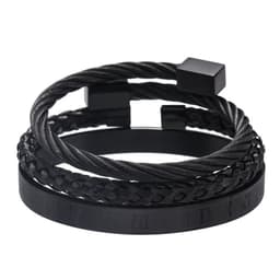image-Stainless Steel Geometric Bracelet Men - Retro
