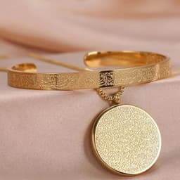 image-Boxiang Jewelry Stainless Steel Arabic Necklace Rose Gold