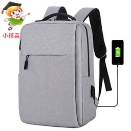 image-Little Elite 20-35L Business Backpack - Gray USB Charging Oxford Cloth