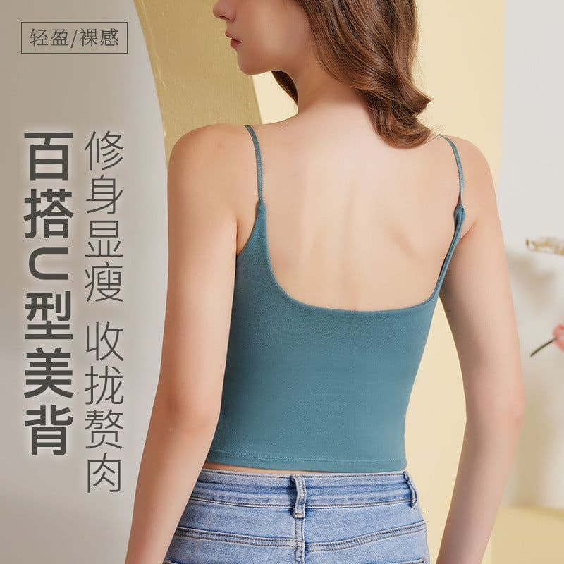 image-Cotton Bra Top - White M Wireless Full Cup