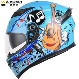 image-Coolqibao Motorcycle Full-Face Helmet Bluetooth XXL Gray