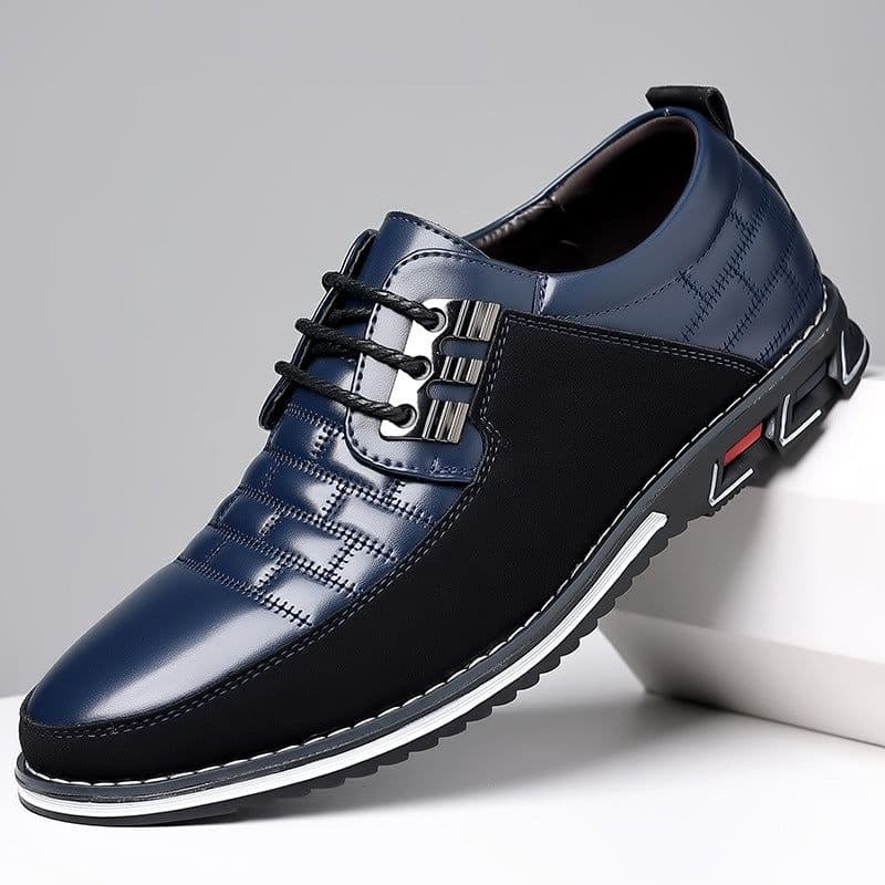 image-Milton 9906 cross-border three-color large-size casual leather shoes OPP bag packaging without shoe box 38-52 in stock