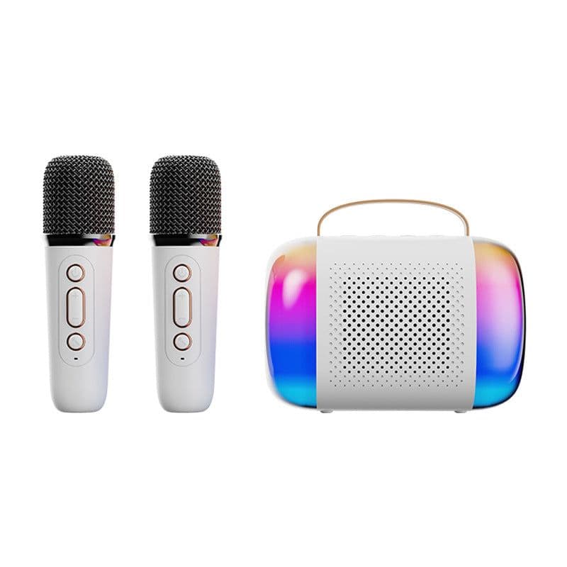 image-Taikoo Bluetooth Karaoke Speaker - 3 Speakers, Waterproof Microphone, 1200-2000mAh