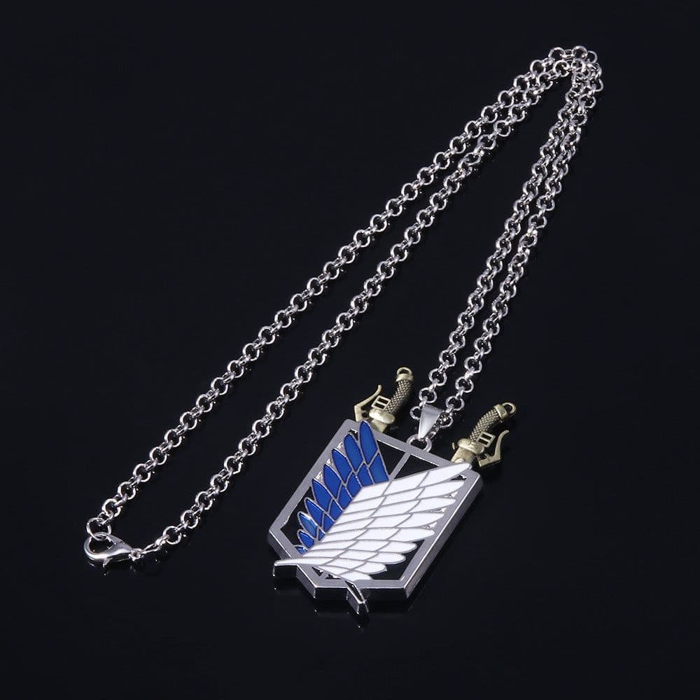 image-Wings of Freedom Attack on Titan Survey Corps Keychain Pendant Necklace