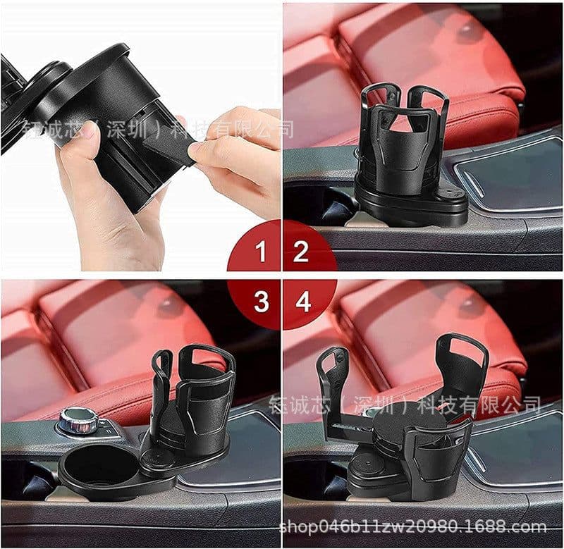 image-All Purpose Car Cup Holder and Organizer ashtray car beverage cup holder